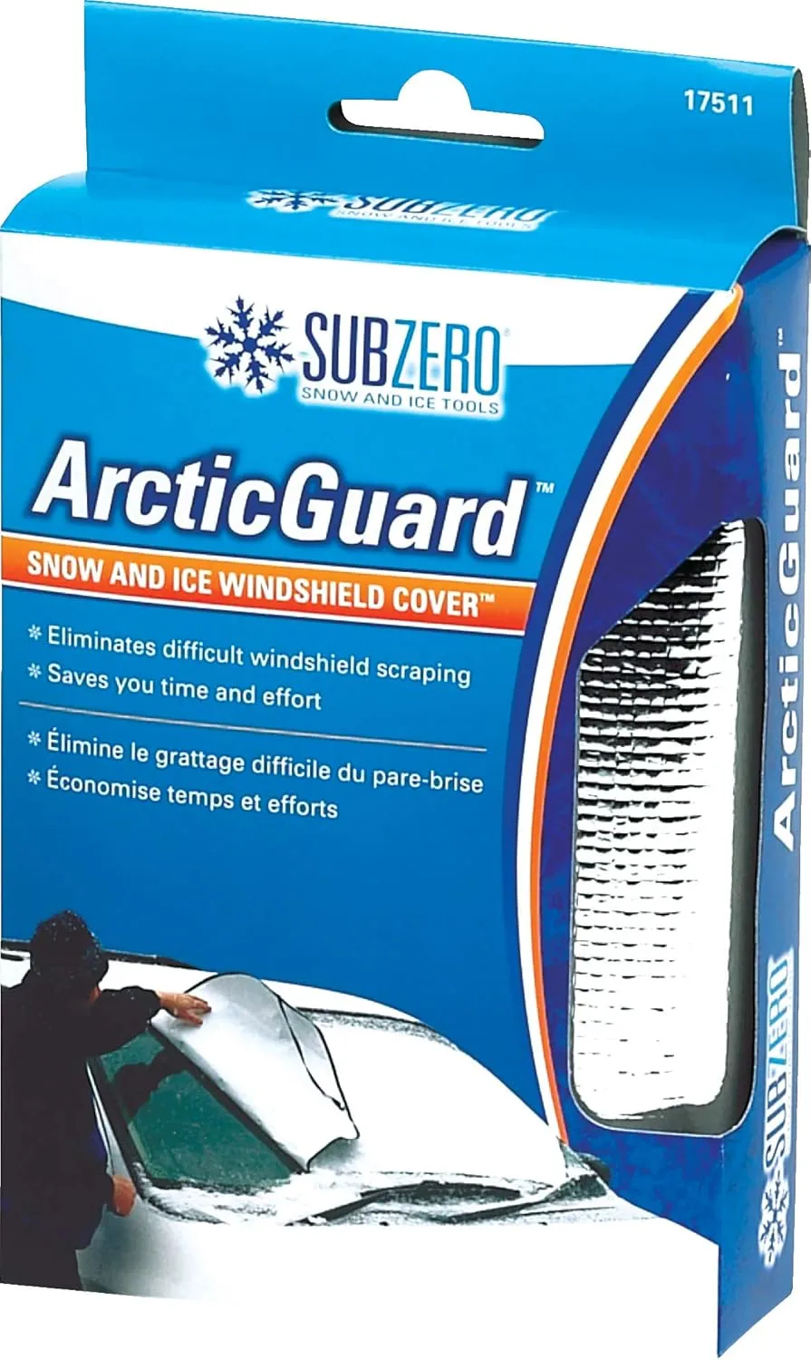 SubZero 17511 ArticGuard Snow and Ice Universal Windshield Cover , 29" H x 70" W