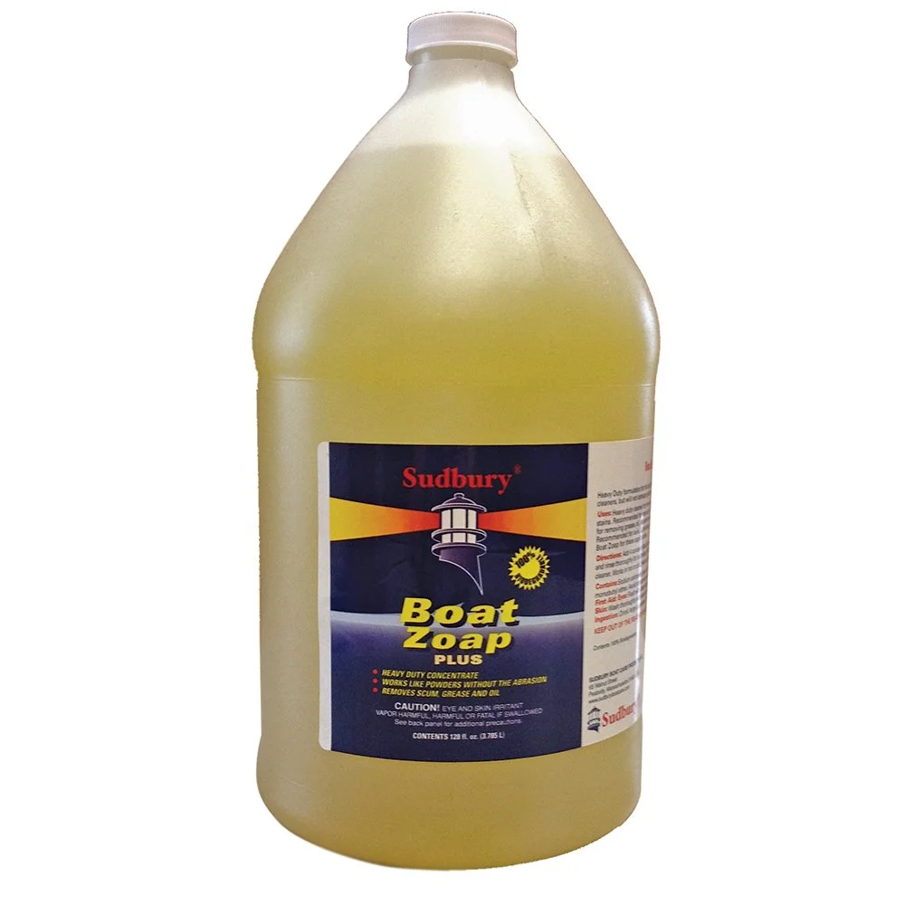 Sudbury Boat Zoap Plus, Boat Cleaner Soap, Multi-Purpose Boat Soap, Essential Boat Accessories, 128 oz.