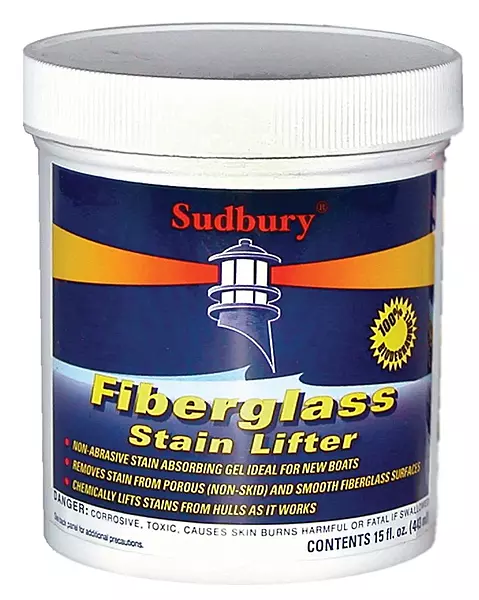Sudbury Fiberglass Stain Lifter, Boat Cleaner Gel, Rust Remover and Stain Remover for Boats, Essential Boat Accessories