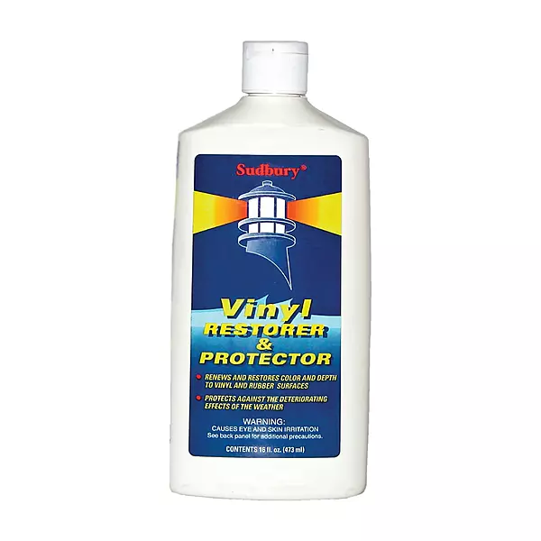 Sudbury Vinyl Restorer and Protector, Boat Vinyl Cleaner, Marine Vinyl Restorer, Essential Boat Accessories, 16 oz.
