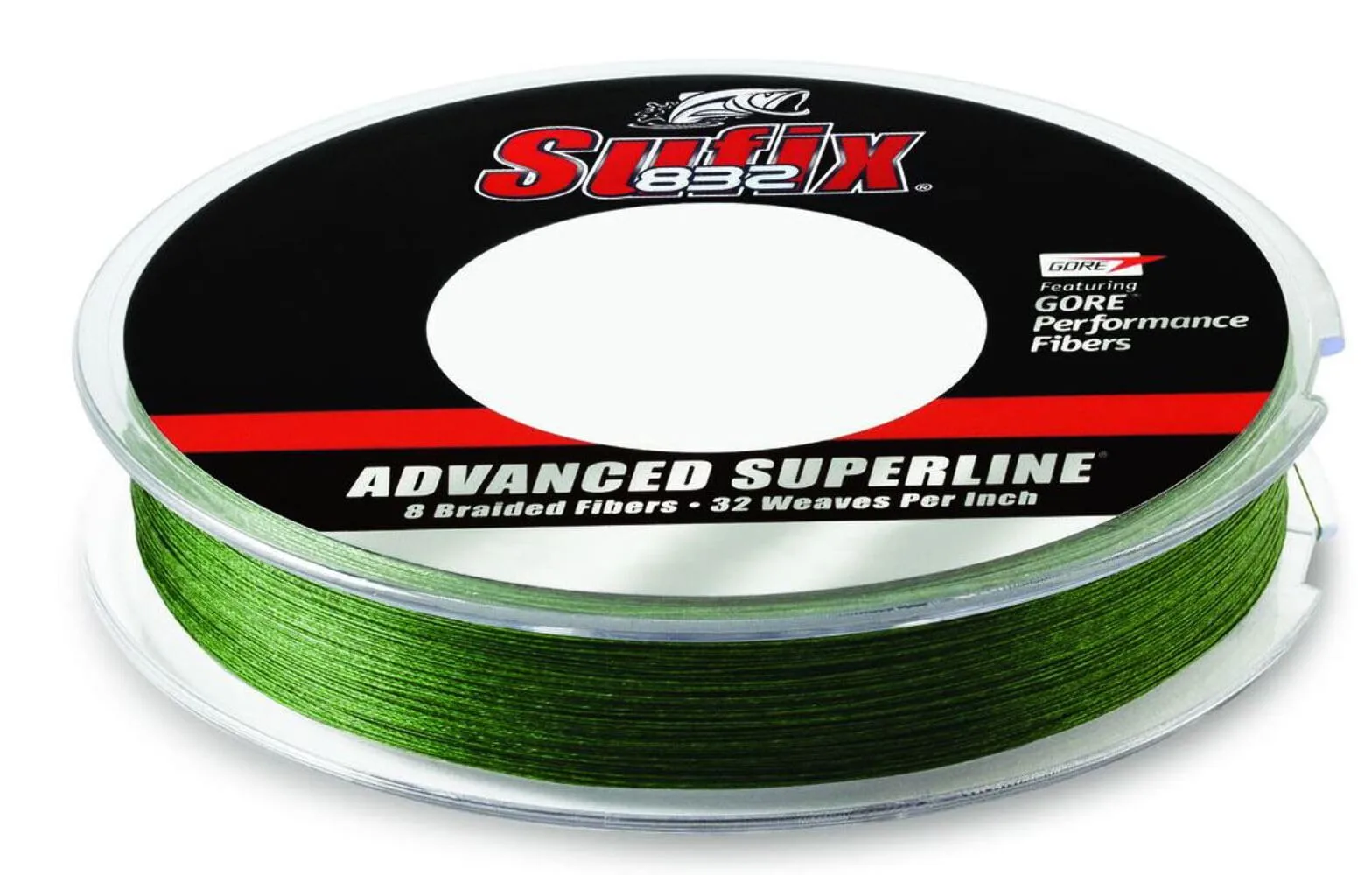SUFIX 832 Advanced Superline Braid - Low-Vis Green, 300 yds