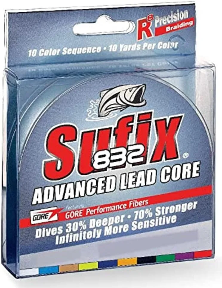 SUFIX 832 Advanced Lead Core - 10-Color Metered
