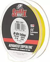 Sufix 832 Advanced Superline Braid, Hi-Vis Yellow, 20-Pound/300-Yard Spool (660-120Y)