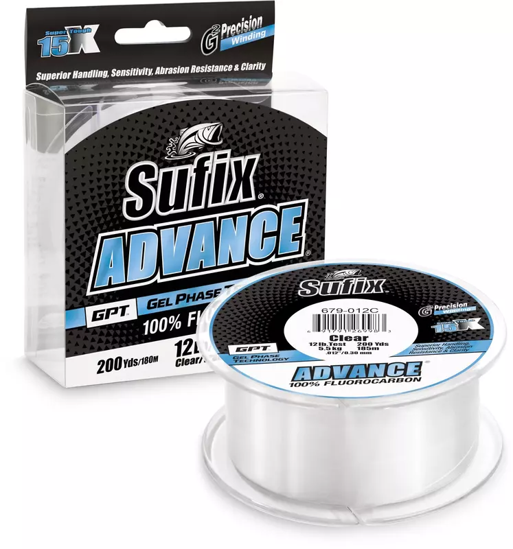 SUFIX Advance Fluorocarbon Filler Spool 200 Yards