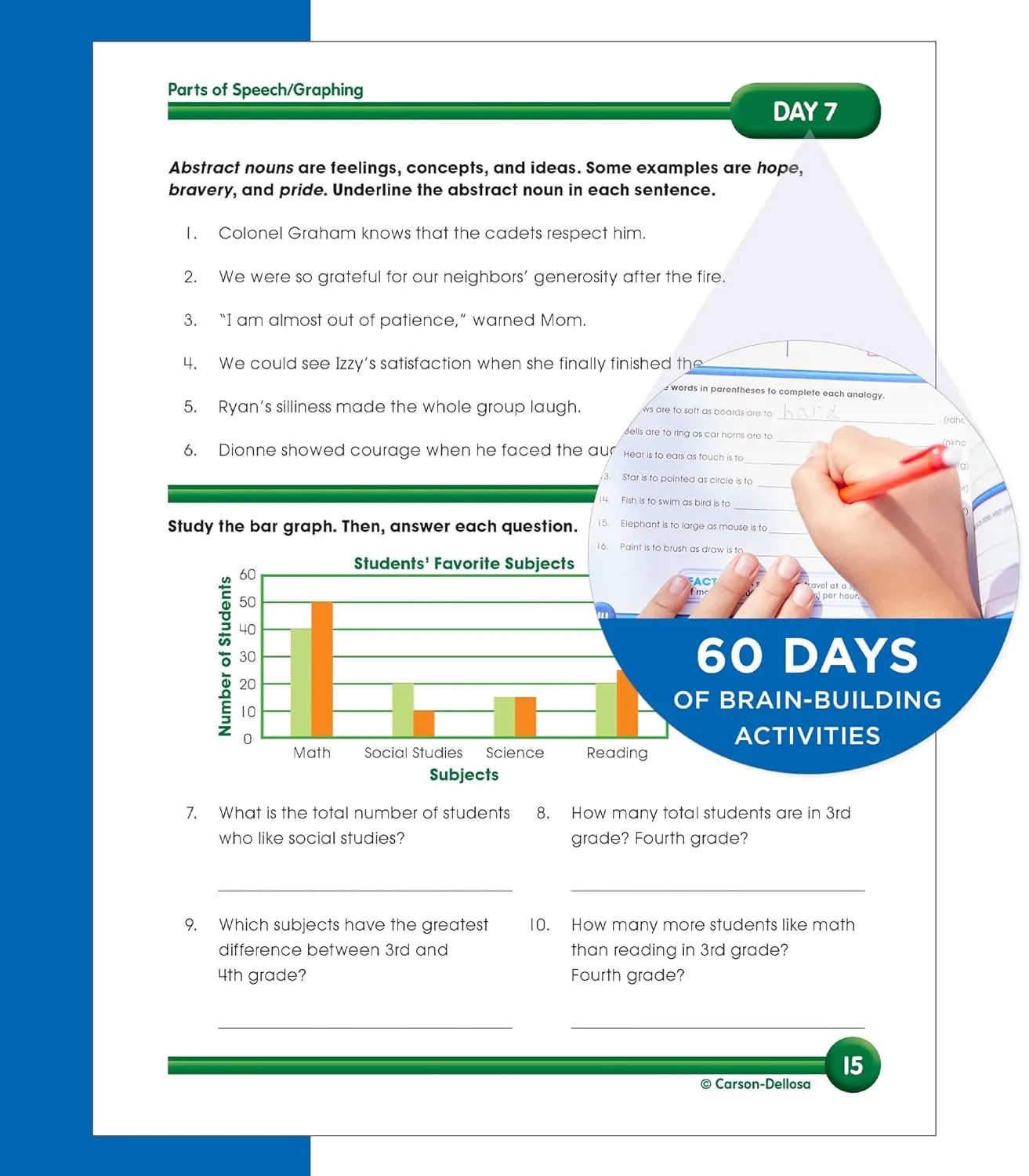 Summer Bridge Activities 3rd to 4th Grade Workbook, Activity Book With Math, Reading Comprehension, Science, Fitness