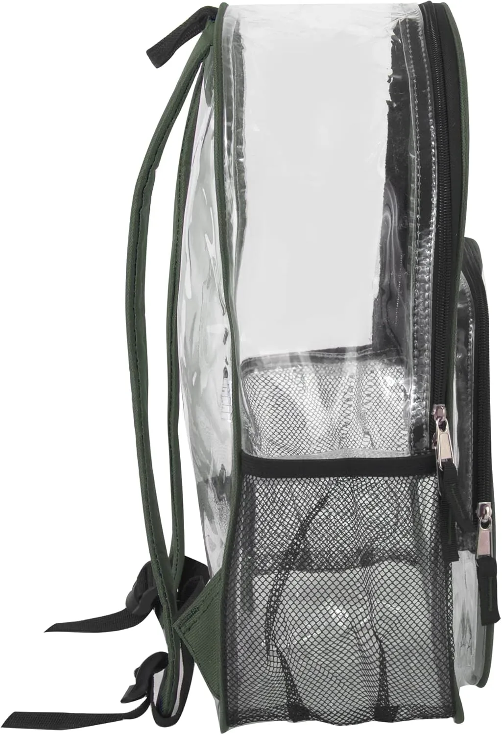 Summit Ridge Waterproof Clear Backpack with Water Bottle Holder - Stadium Approved Heavy-Duty Clear Backpack