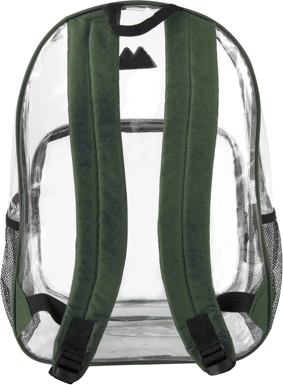 Summit Ridge Waterproof Clear Backpack with Water Bottle Holder - Stadium Approved Heavy-Duty Clear Backpack