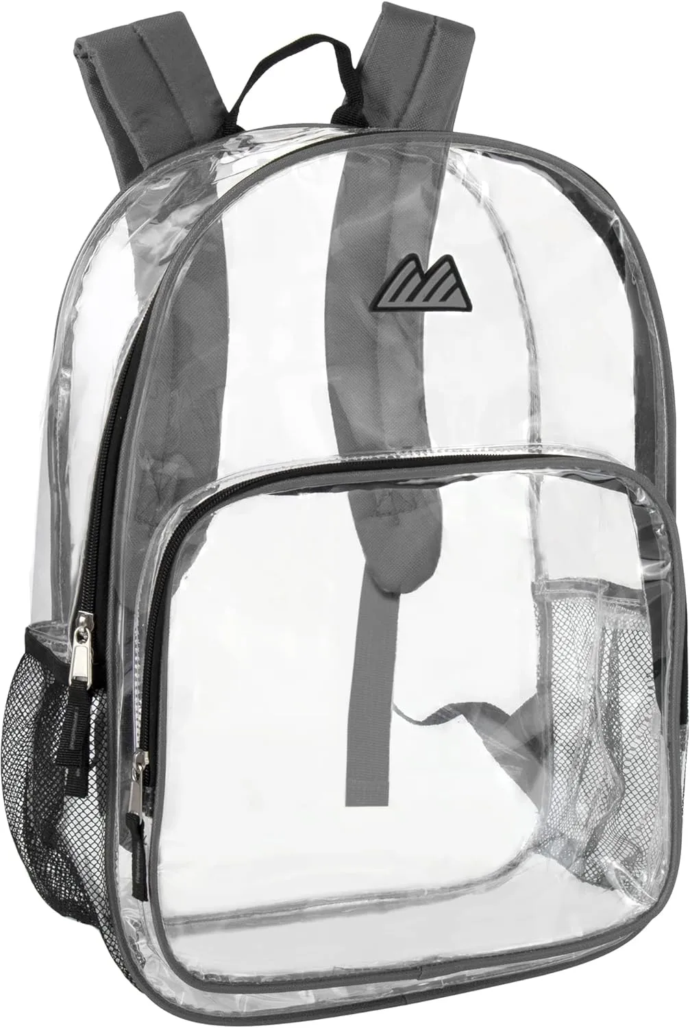 Summit Ridge Waterproof Clear Backpack with Water Bottle Holder - Stadium Approved Heavy-Duty Clear Backpack