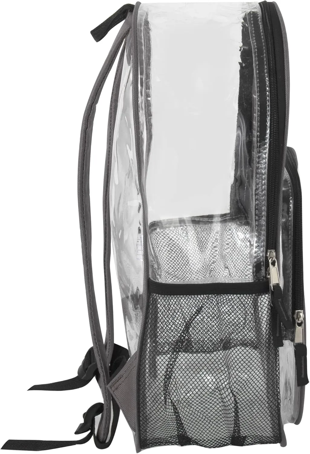 Summit Ridge Waterproof Clear Backpack with Water Bottle Holder - Stadium Approved Heavy-Duty Clear Backpack