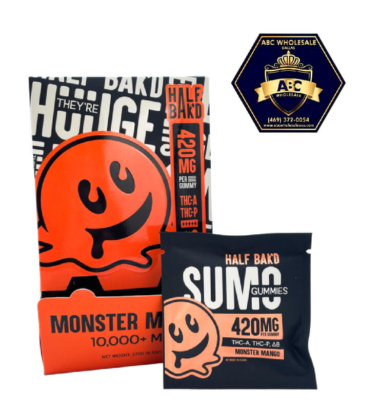 HALF BAK'D SUMO THC-A+THC-P+D9 GUMMY| 2CT PK  | 30PCS | 420MG | 10,000+ MG