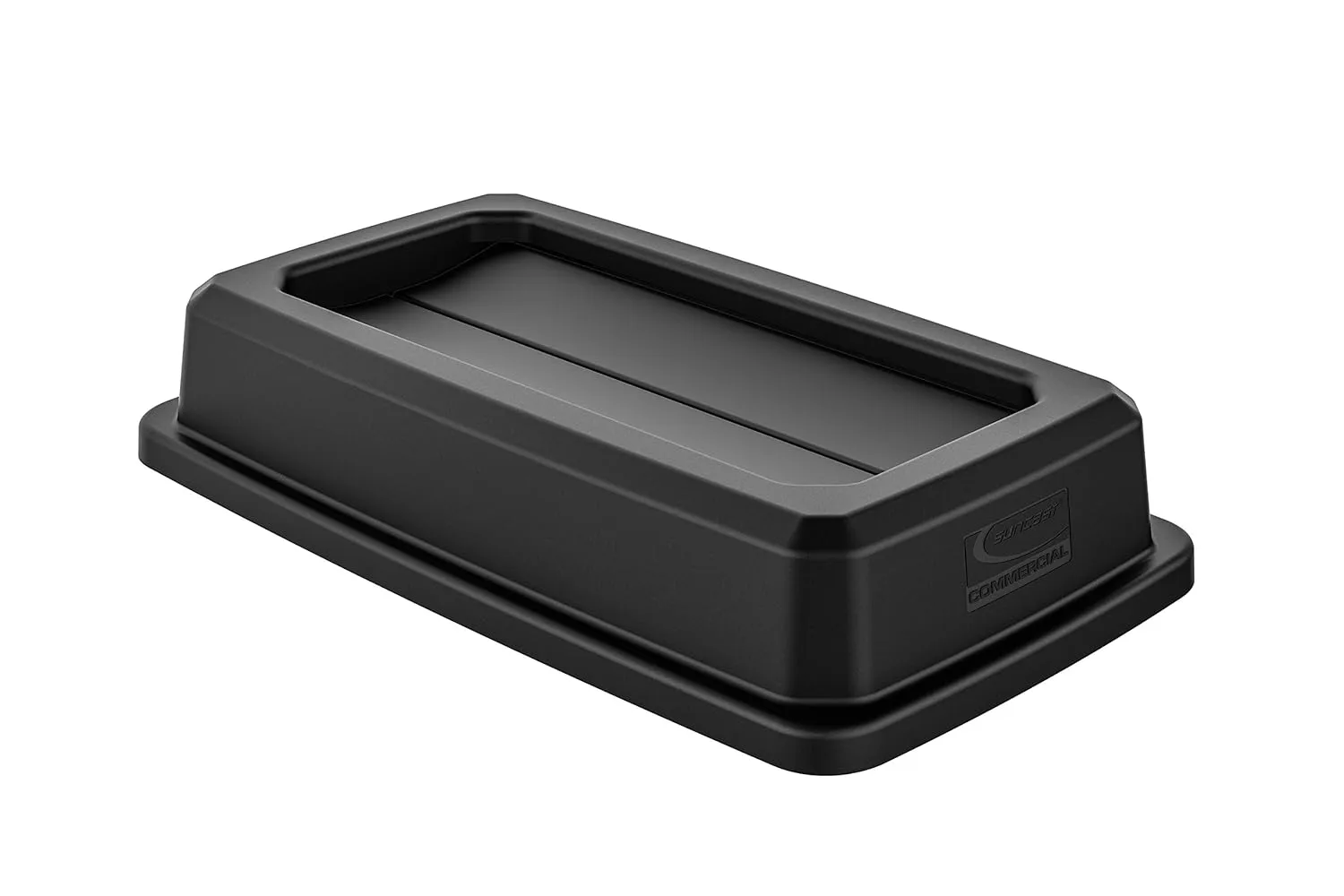 Suncast Commercial Resin Lid for 23 Gallon Slim Trash Cans, Snap-On Design