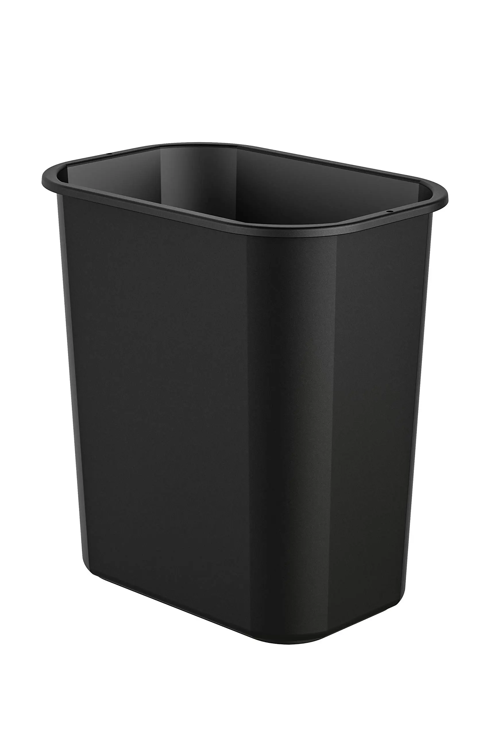 Suncast 3 Gallon Resin Waste Basket with Rolled Lip for Strength, Compact Design for Offices, Classrooms