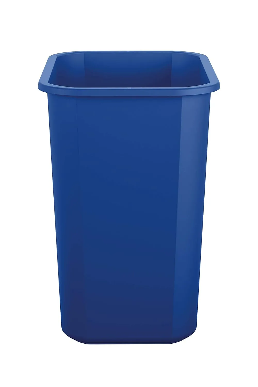 Suncast Commercial Desk-Side Rectangular Resin Recycling Bins, 7 Gallons, Blue, Pack Of 12 Bins
