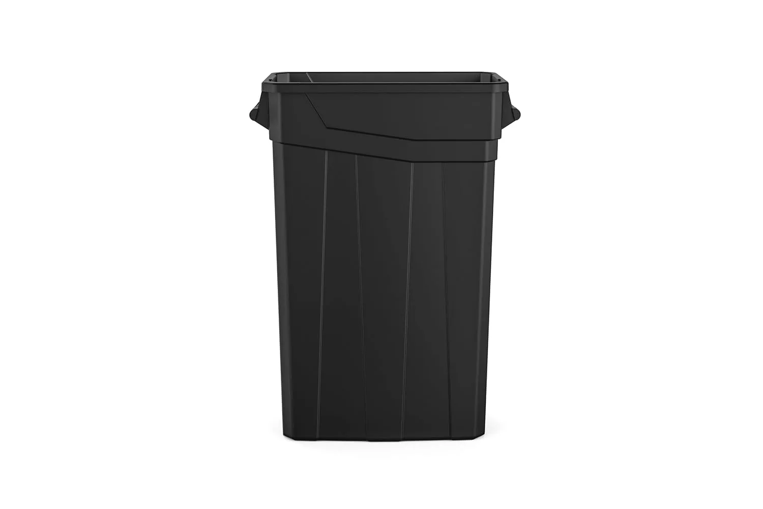 Suncast Commercial TCNH2030BK Narrow Trash Can With Handles, 30.00" Height x 11.08" Width, 23 gal Capacity, Black