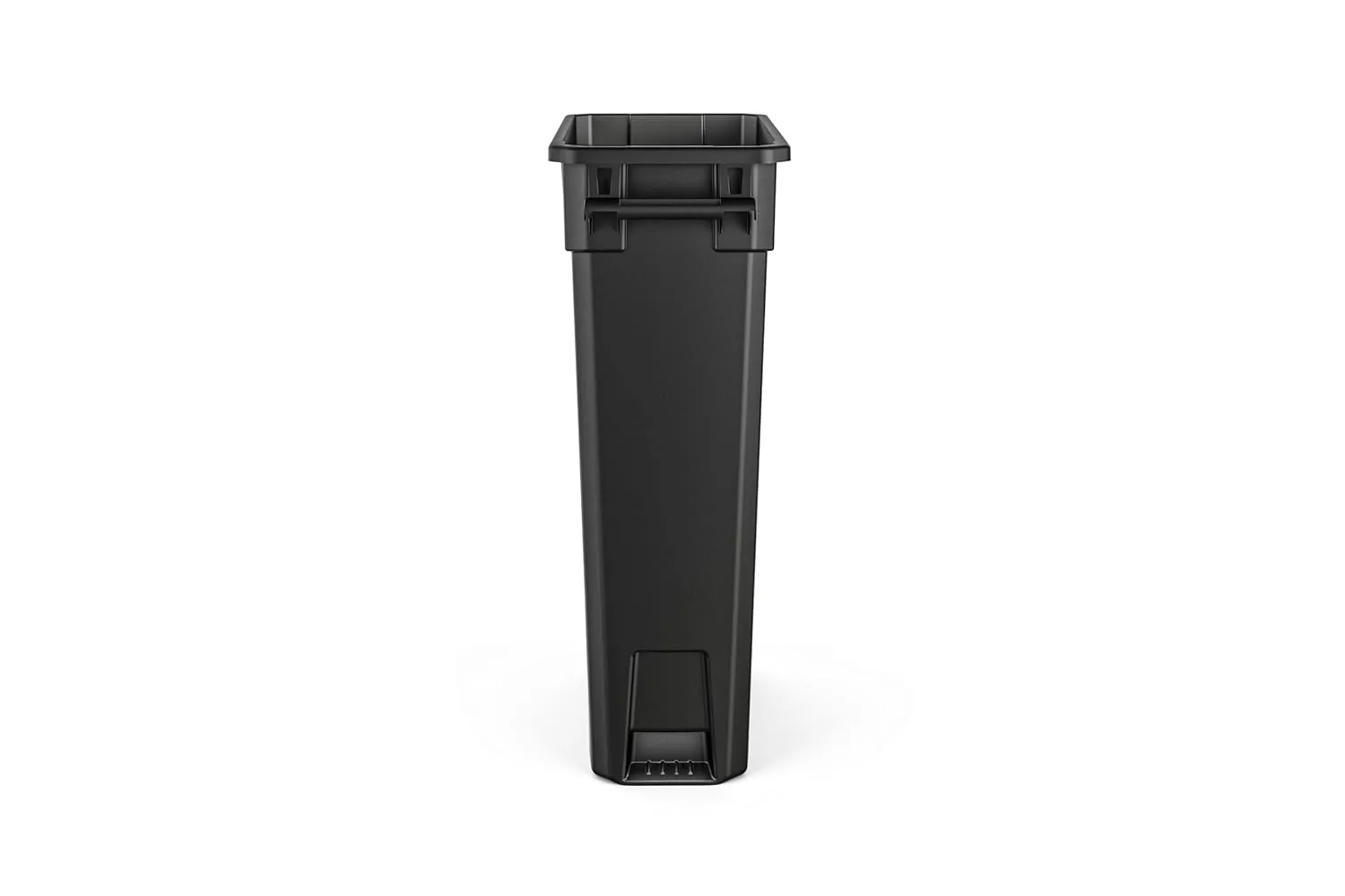 Suncast Commercial TCNH2030BK Narrow Trash Can With Handles, 30.00" Height x 11.08" Width, 23 gal Capacity, Black