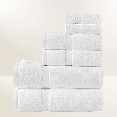 Sunset White Washcloth