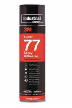 Super 77™ Mult-Purpose Spray Adhesive, 16.75 oz, Aerosol Can, Clear