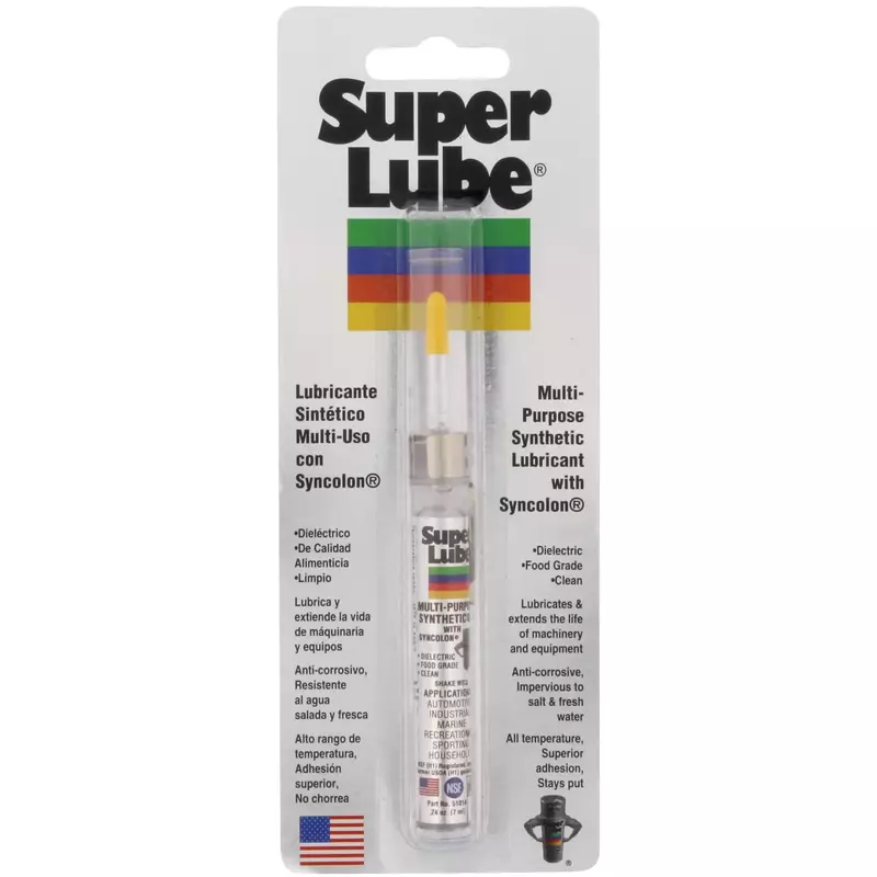 Super Lube 51010 Multi-Purpose Machine Oil SAE 85W ISO 150 0.24 oz Precision Oiler