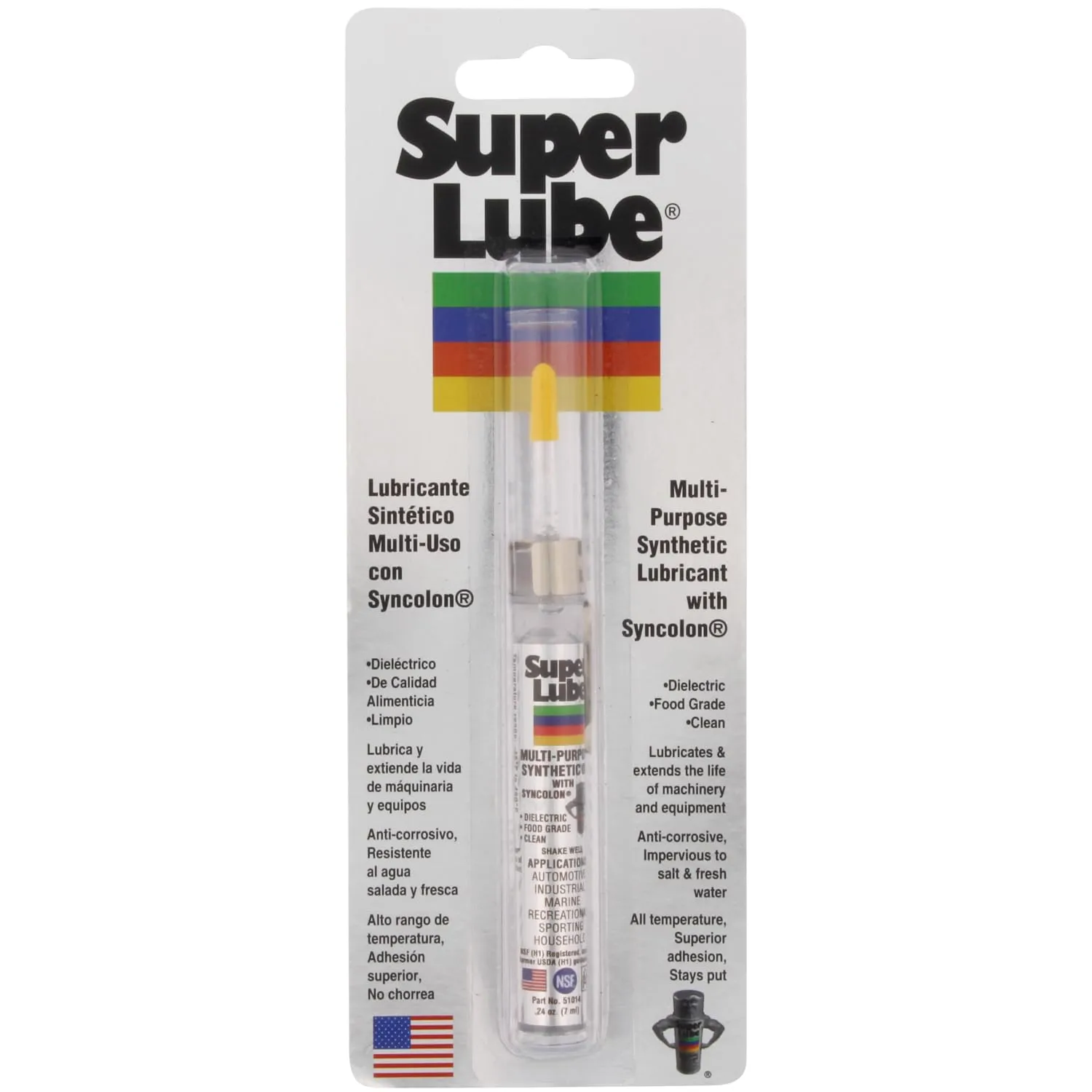 Super Lube 51010 Multi-Purpose Machine Oil SAE 85W ISO 150 0.24 oz Precision Oiler