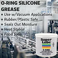 SUPER LUBE Silicone O-Ring Grease Non-Curing Compound | NSF H1 Food Grade