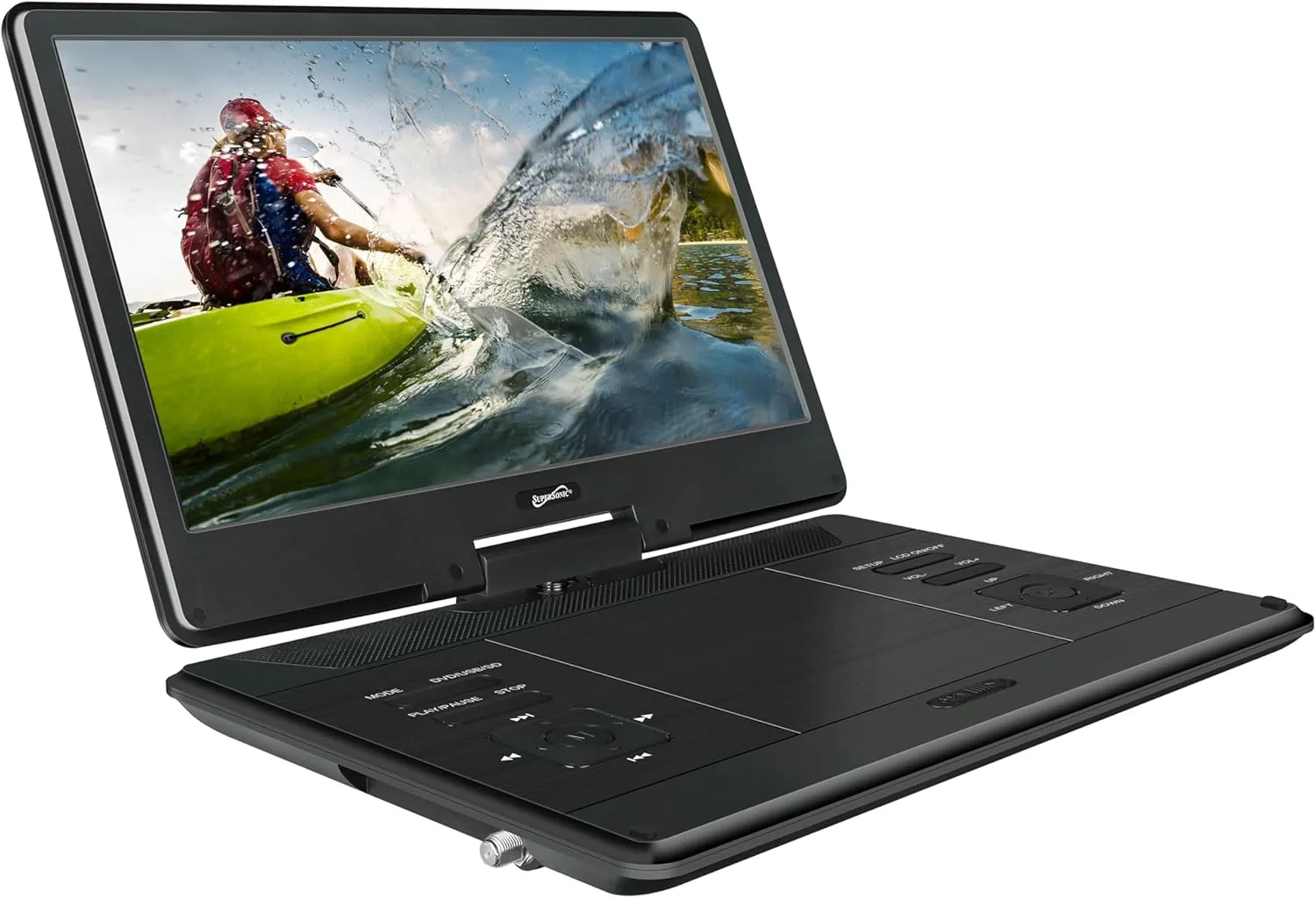Supersonic SC-2514 14" Portable DVD Player with 270° Swivel LED
