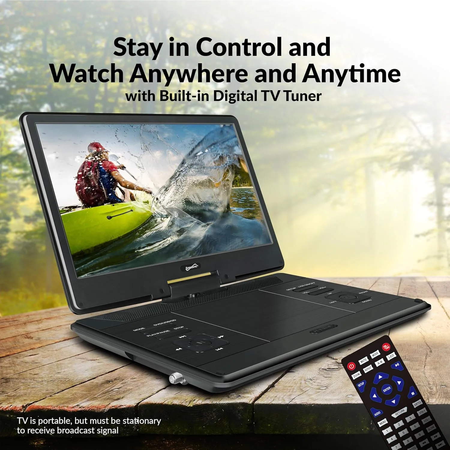 Supersonic SC-2514 14" Portable DVD Player with 270° Swivel LED