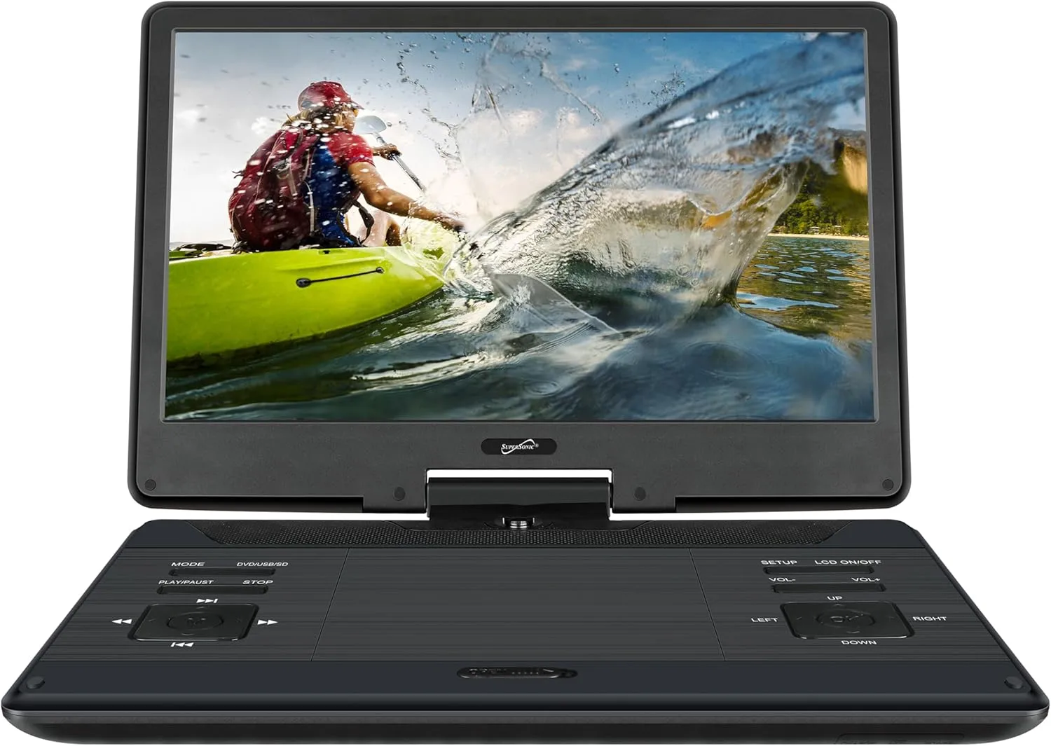 Supersonic SC-2514 14" Portable DVD Player with 270° Swivel LED