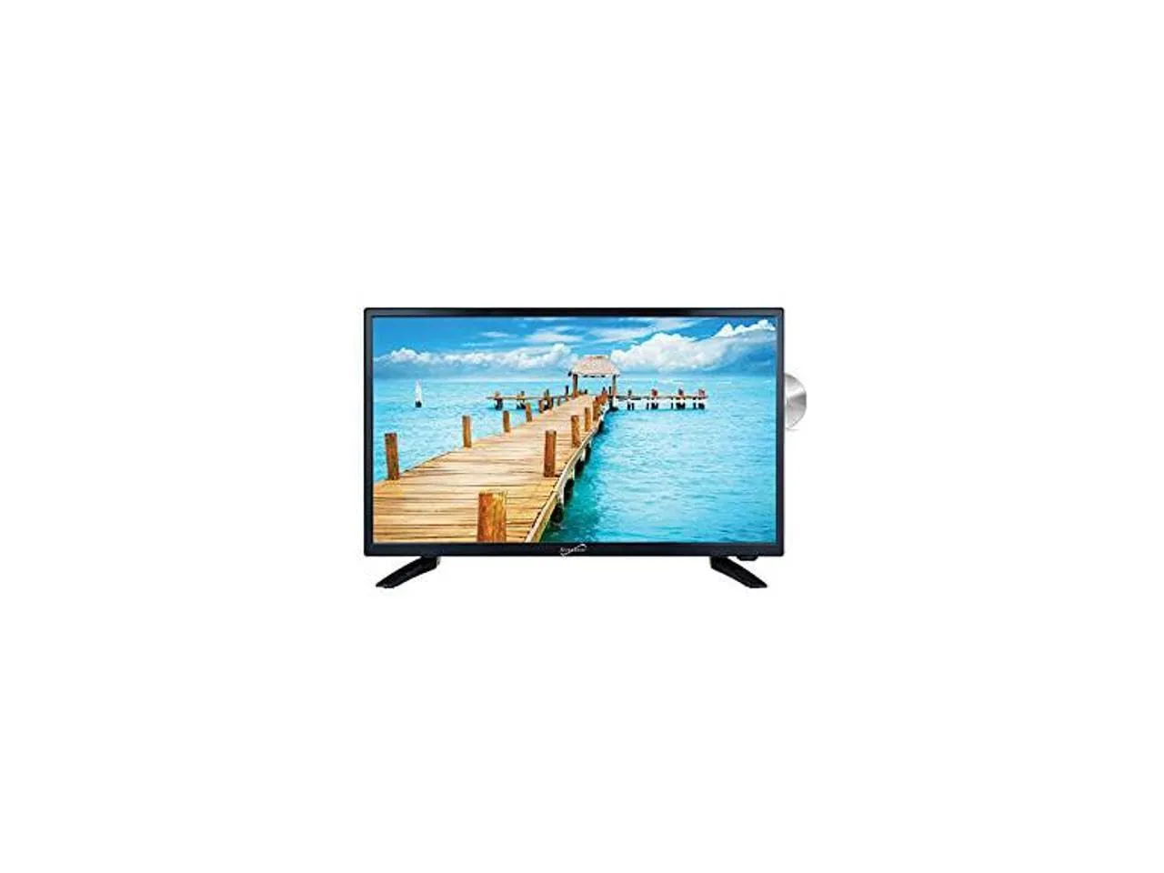 24 Inch Supersonic SC-2412 12 Volt AC/DC Widescreen LED 1080p HDTV ATSC Digital Tuner w/DVD Player
