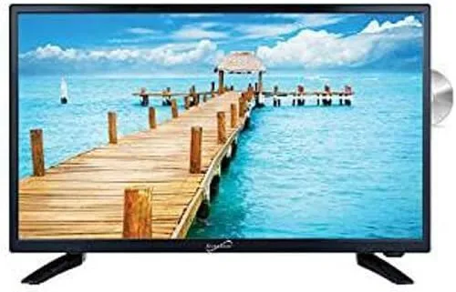 24 Inch Supersonic SC-2412 12 Volt AC/DC Widescreen LED 1080p HDTV ATSC Digital Tuner w/DVD Player