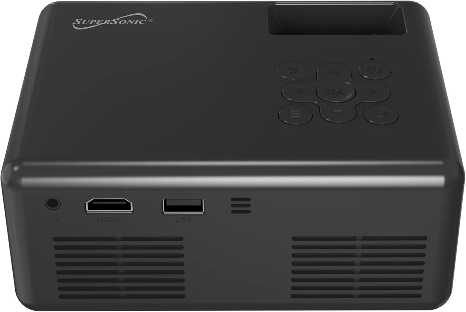 Supersonic SC-280P 720P HD LED Projector — 1280×720 Native, 1080P HDMI, 2000 Lumens