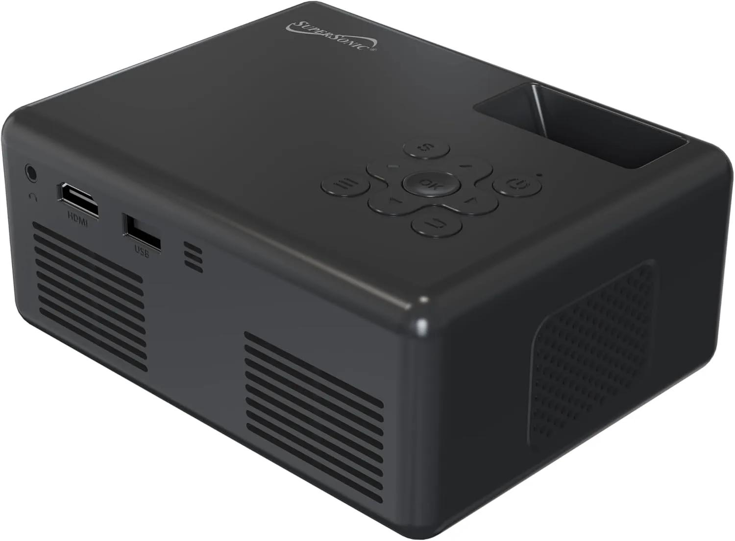 Supersonic SC-280P 720P HD LED Projector — 1280×720 Native, 1080P HDMI, 2000 Lumens