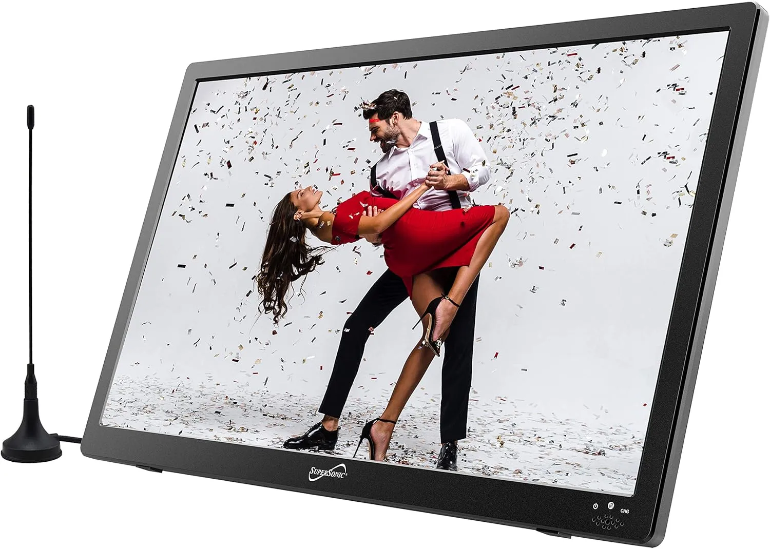 Supersonic Portable LED TV with Digital Tuner & Rechargeable Battery