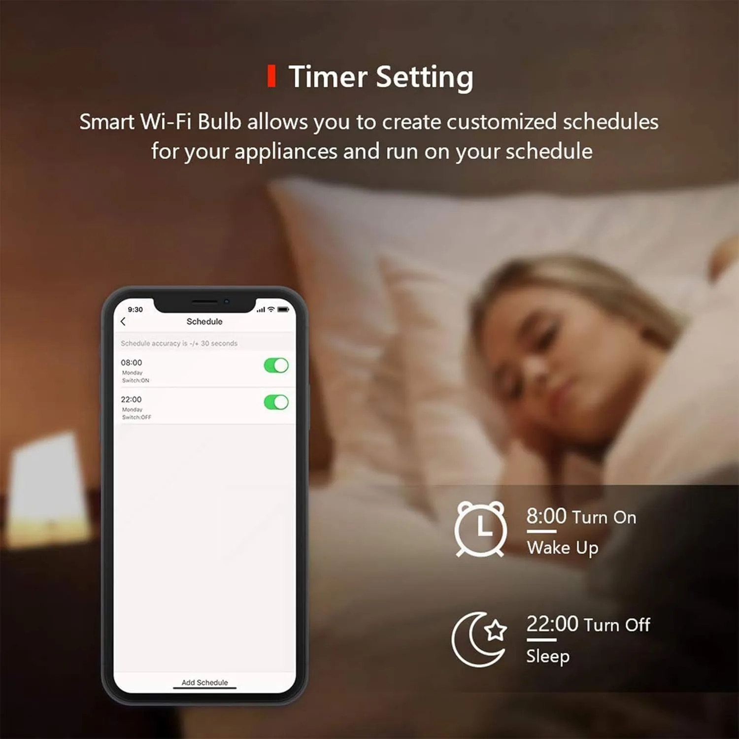 Supersonic SC-846SB Smart LED Bulb with WiFi and Alexa Enabled, WiFi, App Control, 16 Million Colors, 806 Lumen, Scheduling, Multiple Scenes, Easy Installation, Android/iOS, Energy Efficiency