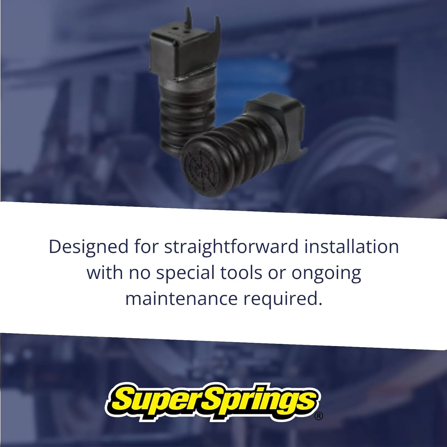 SuperSprings SSR-117-47 Left and Right Rear Black SumoSprings fits 2009 2020 F150 4x4 | Reduces Rear End Sag, Decreases Vibration, Stabilizes Sway & Softens Harsh Rebounds