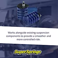 SuperSprings SSR-209-40 | SumoSprings Rear for Chevrolet Silverado 1500, GMC Sierra 1500, blue 1000 lb Capacity