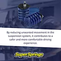 SuperSprings SSR-209-40 | SumoSprings Rear for Chevrolet Silverado 1500, GMC Sierra 1500, blue 1000 lb Capacity