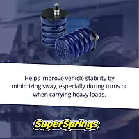 SuperSprings SSR-209-40 | SumoSprings Rear for Chevrolet Silverado 1500, GMC Sierra 1500, blue 1000 lb Capacity