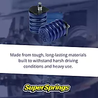 SuperSprings SSR-209-40 | SumoSprings Rear for Chevrolet Silverado 1500, GMC Sierra 1500, blue 1000 lb Capacity