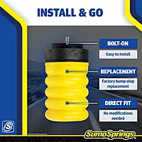 SuperSprings SSR-313-54 Rear SumoSprings for Ram ProMaster 1500/2500/3500 2WD