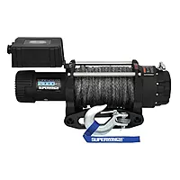 SUPERWINCH Tiger Shark, 15000 lb Capacity, Hawse Fairlead, 15/32 in x 78 ft Synthetic Rope, 12V, Kit