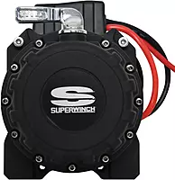 SUPERWINCH Tiger Shark, 15000 lb Capacity, Hawse Fairlead, 15/32 in x 78 ft Synthetic Rope, 12V, Kit