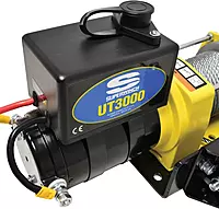 Superwinch 1331200 UT3000, 12 VDC winch, 3,000lb/1360 kg with mount plate, Roller Fairlead & 12' remote