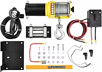 Superwinch 1331200 UT3000, 12 VDC winch, 3,000lb/1360 kg with mount plate, Roller Fairlead & 12' remote