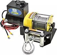 Superwinch 1331200 UT3000, 12 VDC winch, 3,000lb/1360 kg with mount plate, Roller Fairlead & 12' remote