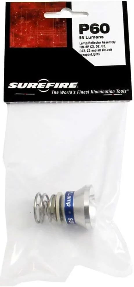Surefire, P60, Replacement Lamp,Incandescent, 65 Lum,Black