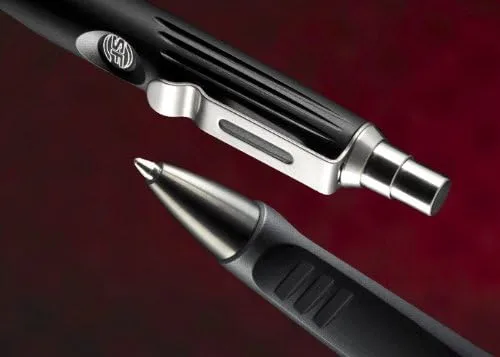 Surefire IV Writing Pen with Clicking Mechanism Black/Silver