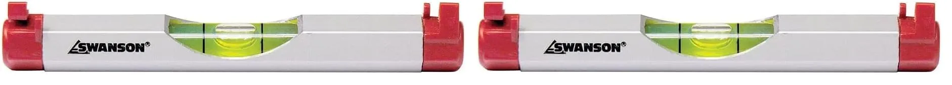 Swanson Tool LLA001 Co Compact 4-Inch Aluminum Line Level (Pack of 2)