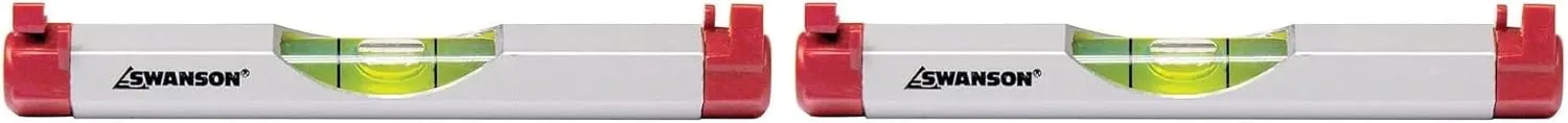 Swanson Tool LLA001 Co Compact 4-Inch Aluminum Line Level (Pack of 2)