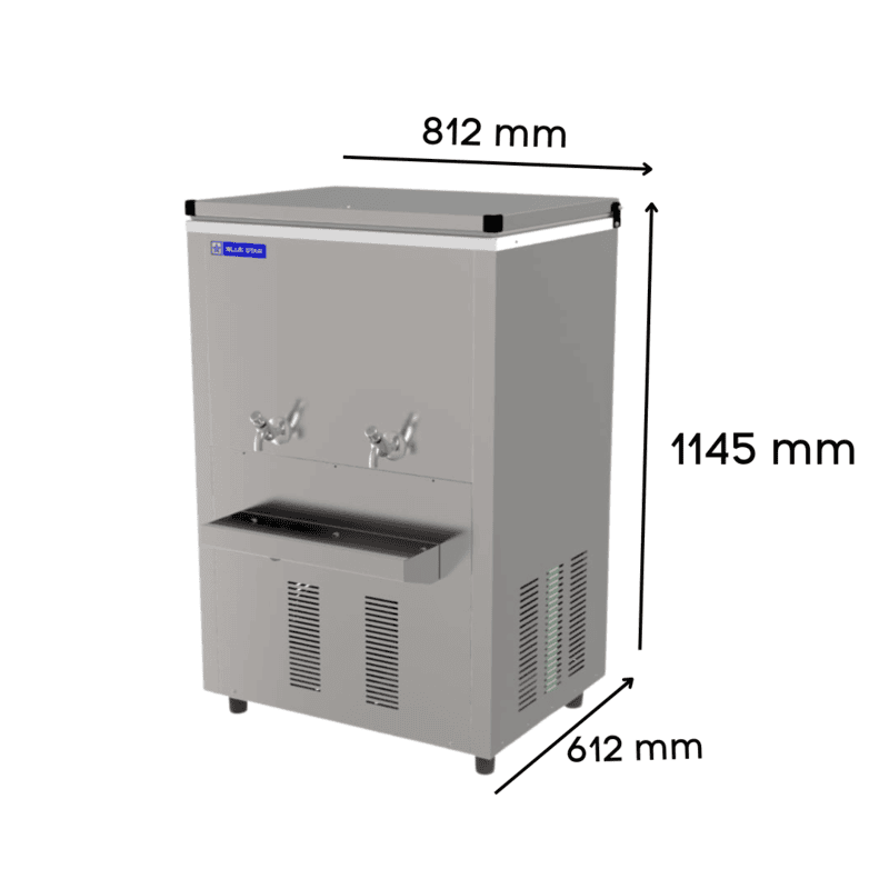 Dimension of Blue Star Storage Water Cooler SWC Series-SWC120120SST