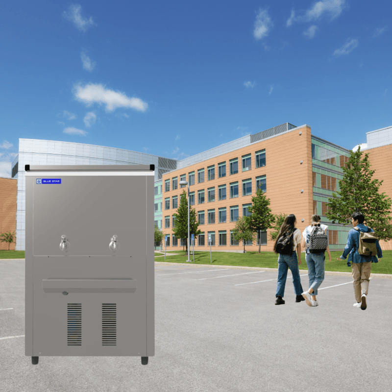 "Blue Star SWC120120SST water cooler - stay hydrated with cool, refreshing water."